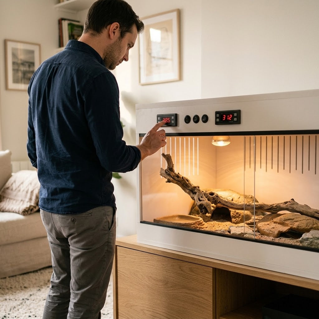 Réglage du thermostat dans le salon