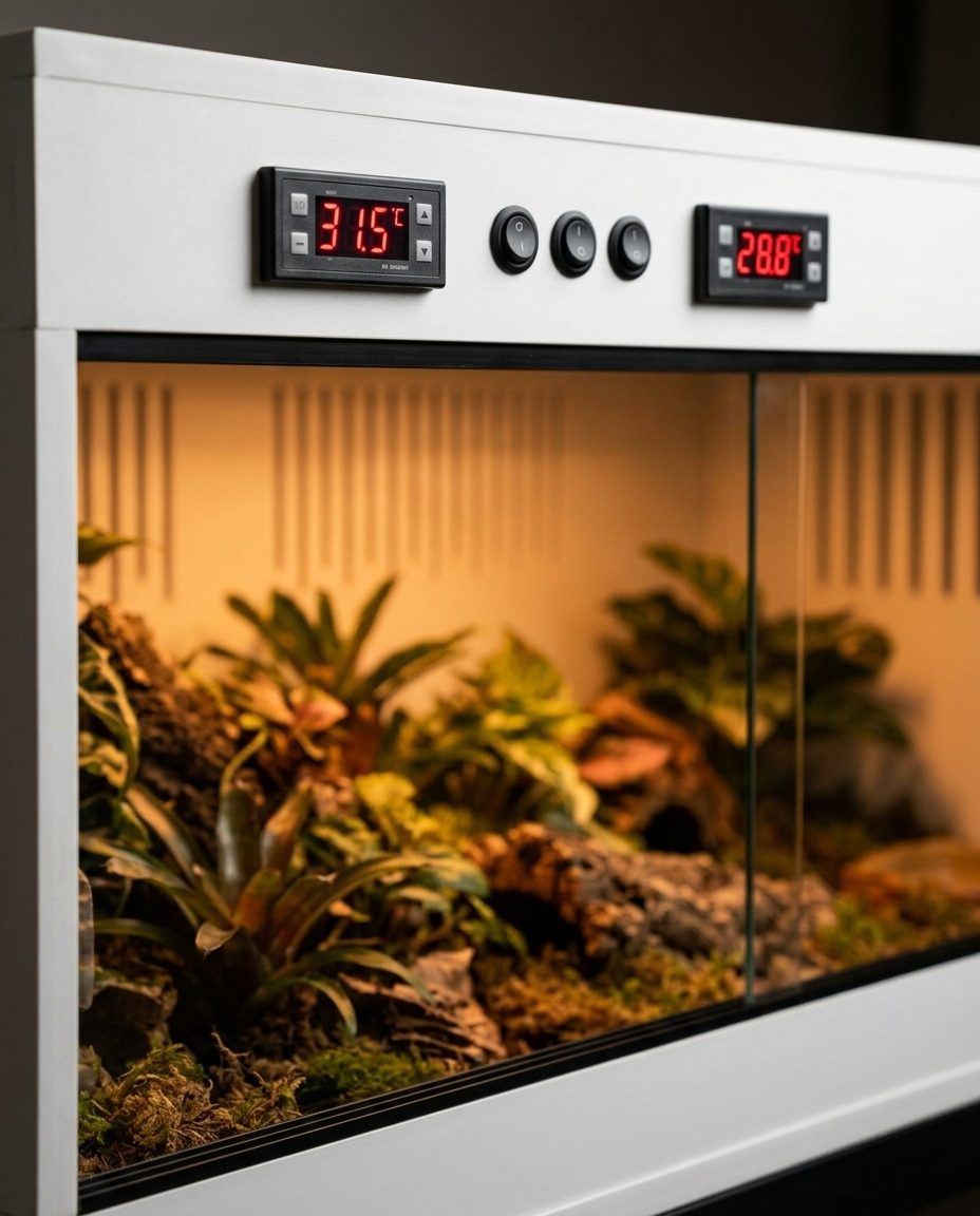 Zoom sur l'écran LCD du thermostat